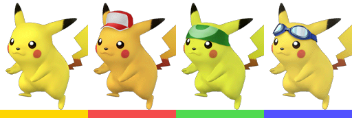 Paleta de colores Pikachu SSBB.png