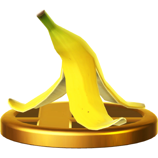 Archivo:Trofeo de Cáscara de plátano SSB4 (Wii U).png