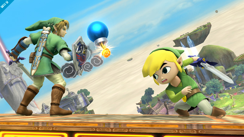 Archivo:Link y Toon Link en Neburia - (SSB. for Wii U).jpg