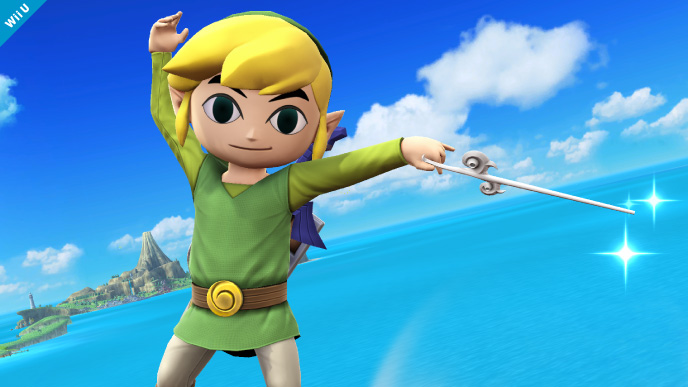 Archivo:Toon Link en la Isla de Pilotwings SSB4 (Wii U).jpg