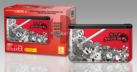 Archivo:Edicion limitada de Nintendo 3DS version Smash Bros.png