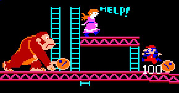 Archivo:Mario, Pauline y DK en Donkey Kong (Arcade).png