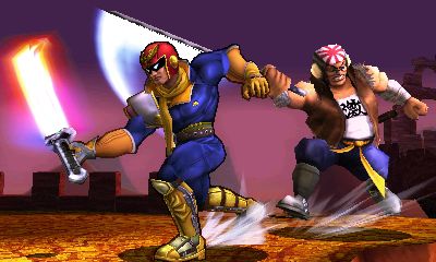 Archivo:Captain Falcon y Samurai Goroh en Rescate Mii SSB4 (3DS).jpg