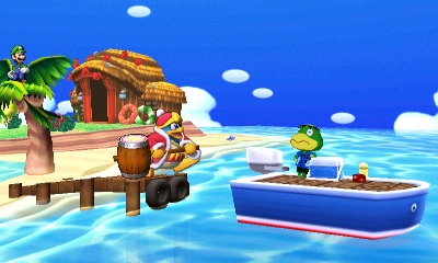 Archivo:Luigi y Rey Dedede junto al Capítan en la Isla Tórtimer SSB4 (3DS).jpg