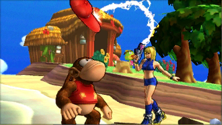 Archivo:Créditos Modo Senda del guerrero Diddy Kong SSB4 (3DS).png
