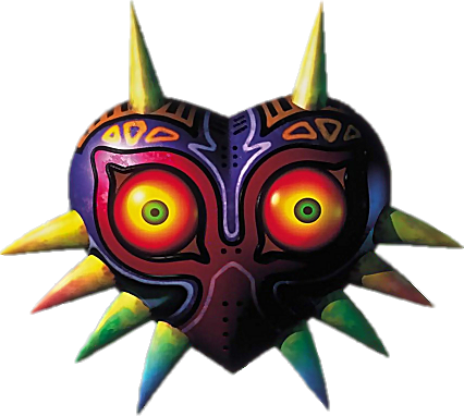 Archivo:Máscara de Majora en The Legend of Zelda Majora's Mask.png