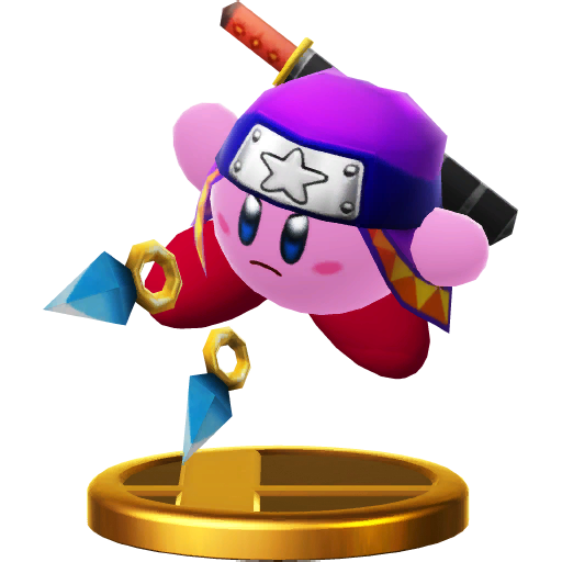 Archivo:Trofeo de Kirby Ninja SSB4 (Wii U).png