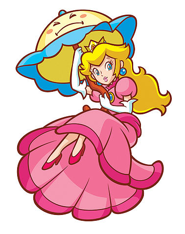Archivo:Artwork de Peach flotando con Brillita Super Princess Peach.jpg