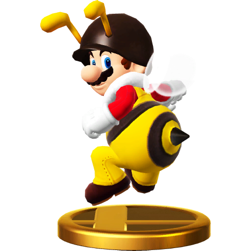 Archivo:Trofeo de Mario abeja SSB4 (Wii U).png
