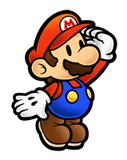 Archivo:Pegatina de Mario Super Paper Mario SSBB.png