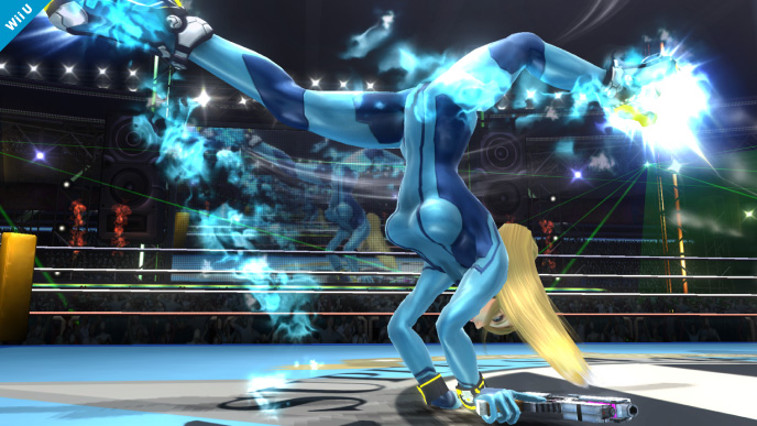 Archivo:Samus Zero usando su ataque fuerte hacia arriba SSB4 (Wii U).png