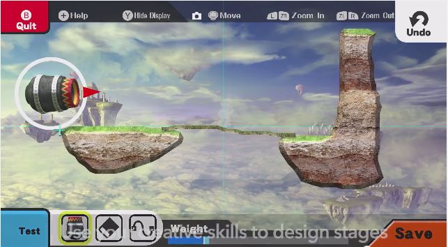 Archivo:Primer escenario del creador de escenarios mostrado en el Nintendo Direct de SSB4 (Wii U).jpg