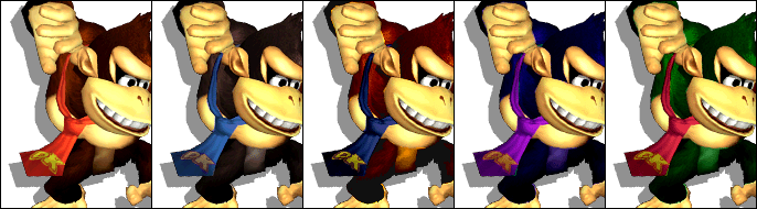 Archivo:Paleta de colores Donkey Kong SSBM.png