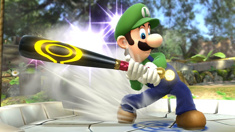 Archivo:Luigi utilizando el Bate de Beisbol SSB4 (Wii U).jpg