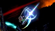 Peleador Mii/Karateka Mii usando Patadas giratorias en Super Smash Bros. Ultimate.