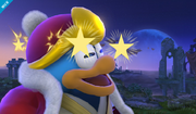 Rey Dedede aturdido en Super Smash Bros. for Wii U.