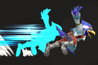Vista previa de Fantasma Falco en la sección de Técnicas de Super Smash Bros. Ultimate