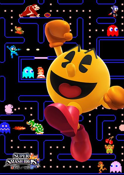 Archivo:Ilustracion de Pac-Man SSB4.jpg