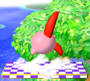 Ataque Smash hacia arriba de Kirby SSBM.png