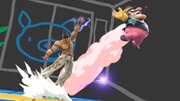 Kazuya usando Dragon Uppercut en Super Smash Bros. Ultimate.