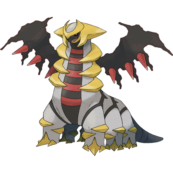 Archivo:Art oficial de Giratina en su forma modificada en Pokémon Diamante y Perla.png