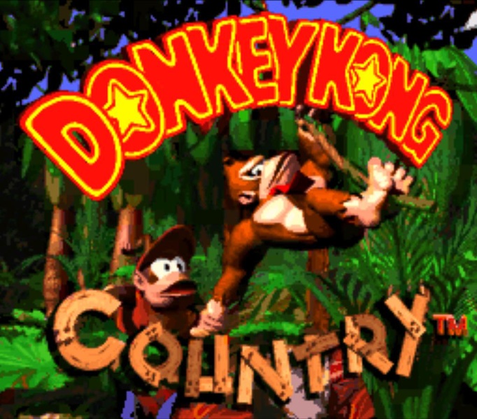 Archivo:Pantalla de titulo de Donkey Kong Country.jpg