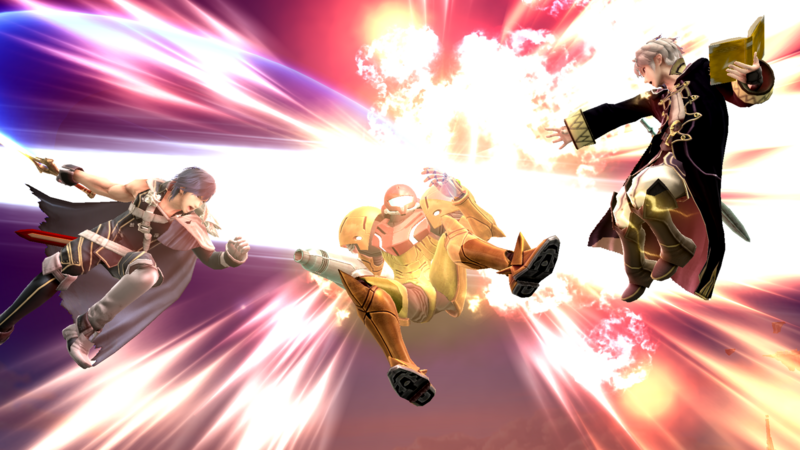 Archivo:Daraen usando su Smash Final contra Samus SSB4 (Wii U).png