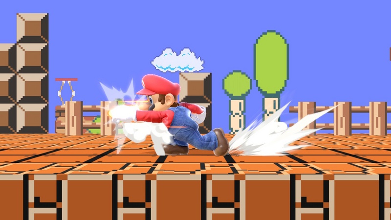 Archivo:Ataque de recuperación de cara al suelo de Mario (2) SSBU.jpg