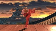 Ken usando Nata Otoshi Geri en Super Smash Bros. Ultimate.