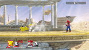 Pikachu realizando un "extended dash dance" en Super Smash Bros. for Wii U.