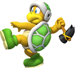 Arte oficial del Hermano Martillo en New Super Mario Bros. U