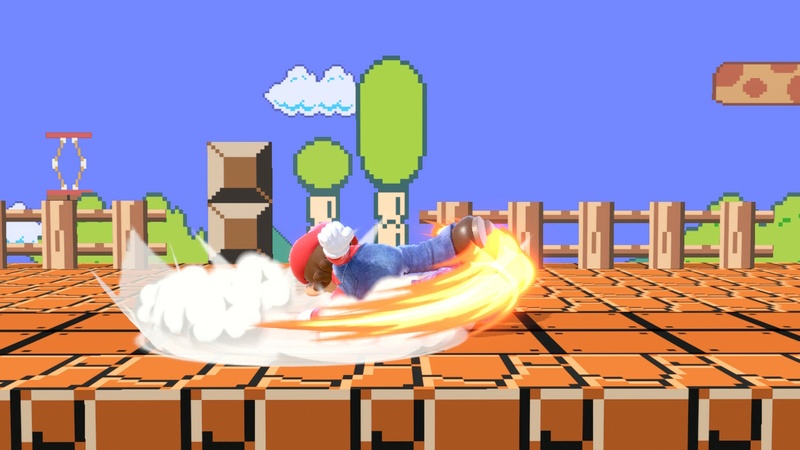 Archivo:Ataque de recuperación de cara arriba de Mario (1) SSBU.jpg
