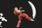 Vista previa de Patada Inazuma en la sección de Técnicas de Ken en Super Smash Bros. Ultimate.