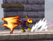 Puño Falcon/Gancho de fuego en Super Smash Bros.