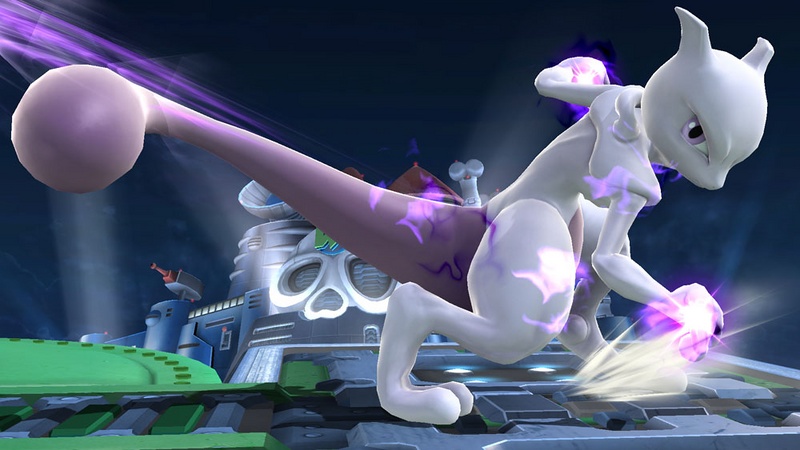 Archivo:Mewtwo usando su ataque fuerte lateral en el Castillo de Wily SSB4 (Wii U).jpg