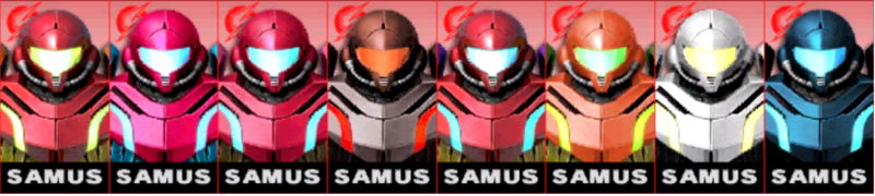 Archivo:Paleta de colores de Samus SSB4 (3DS).png