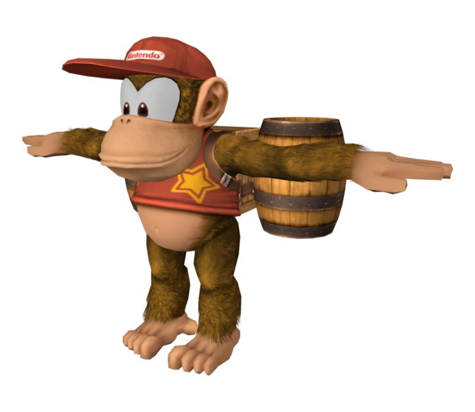 Archivo:Pose T Diddy Kong SSBB.png