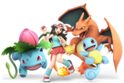 Art oficial de la Entrenadora Pokémon en Super Smash Bros. Ultimate.