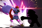 Vista previa del Contrataque de Roy en la sección de Técnicas de Super Smash Bros. Ultimate.