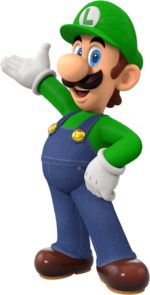 Art oficial de Luigi en Mario Party Superstars