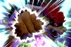 Vista previa de Puñetazo de Giga Bowser en la sección de Técnicas de Super Smash Bros. Ultimate