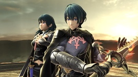 Byleth hombre y mujer en Torre del reloj de Umbra.