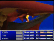 Neo Bahamut usando Gigafulgor en Final Fantasy VII.
