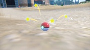 Una Poké Ball atrapando un Pokémon en Pokémon Scarlet/Pokémon Escarlata y Pokémon Violet/Pokémon Púrpura.