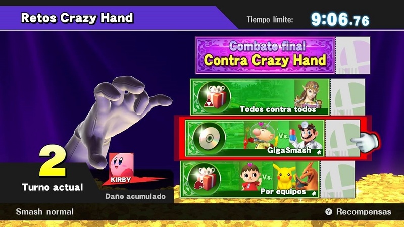 Archivo:Retos Crazy Hand SSB4 (Wii U).jpg
