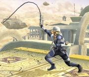 Sheik usando Cadena en Super Smash Bros. Brawl.