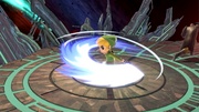 Toon Link usando Ataque circular en Super Smash Bros. Ultimate.