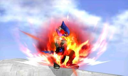 Falco preparando Pájaro de fuego en SSB4 (3DS).png