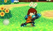 Tirador Mii cargando el ataque en Super Smash Bros. for Nintendo 3DS.