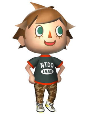 Arte oficial del aldeano en Animal Crossing: New Leaf
